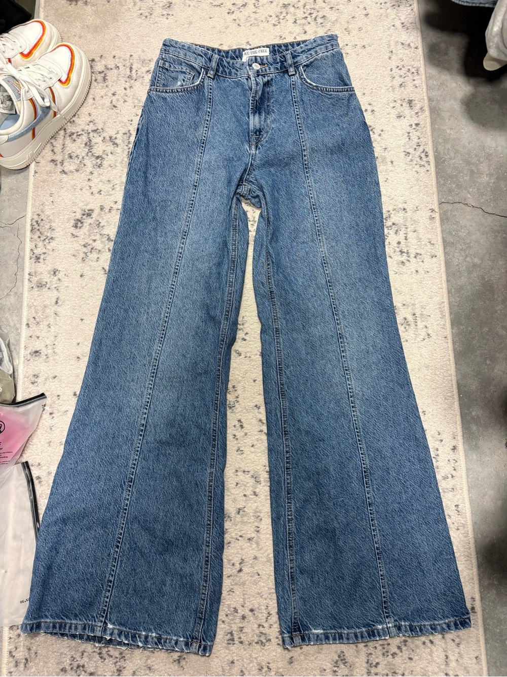 Free People We The Free Wallflower Wide-Leg Jeans - Picture 7 of 15